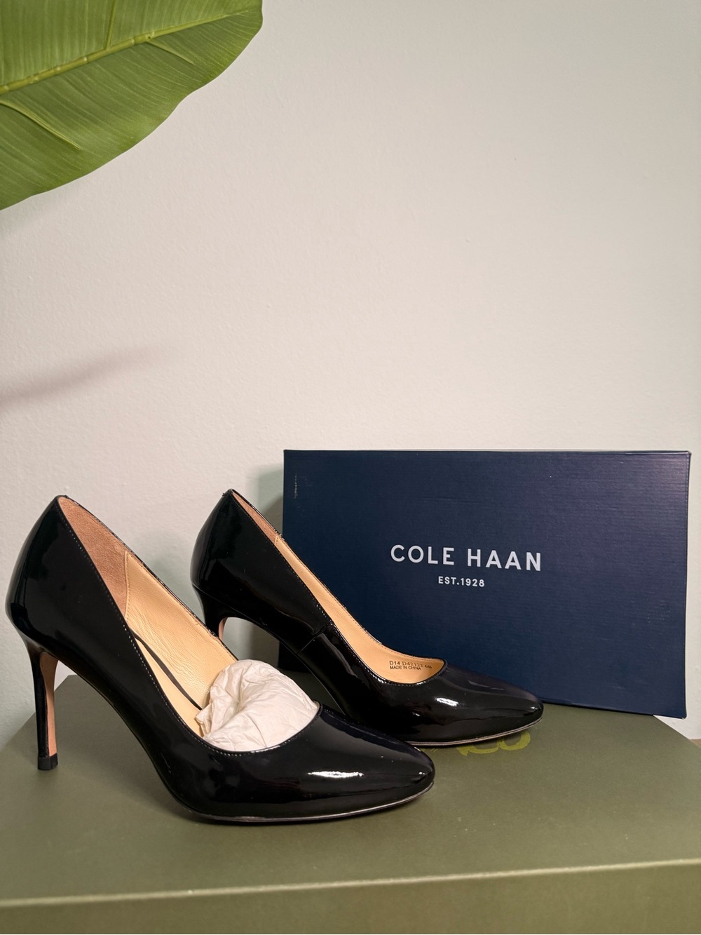NEW | Cole Haan Bethany Pump 85 Black Patent Leather Heels | Size 6